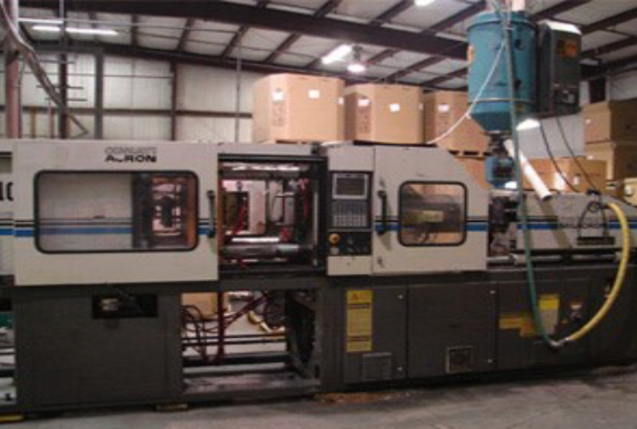 220 ton Injection Molding Machine, 20 oz. shot capacity; long or short run.